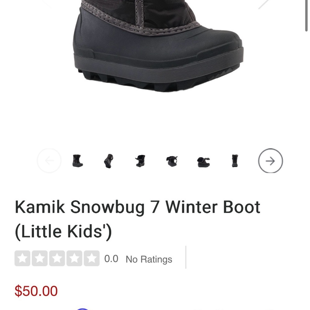 Kamik Kids' Snowbug 7 Winter Boots - Black